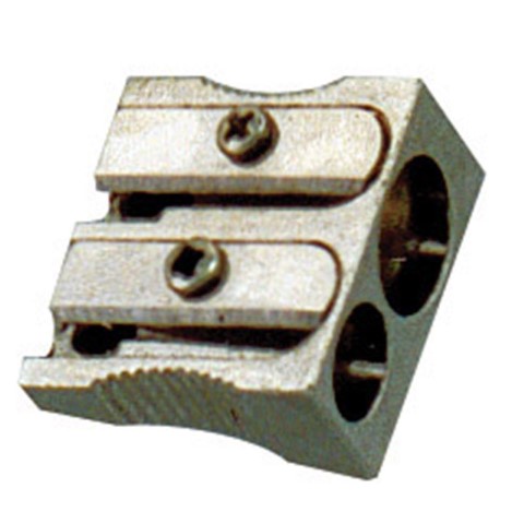 DOUBLE HOLE METAL PENCIL SHARPENER 